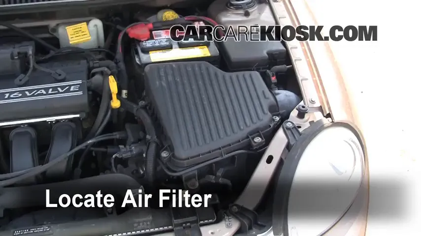 2001 Dodge Neon 2.0L 4 Cyl. Air Filter (Engine) Replace